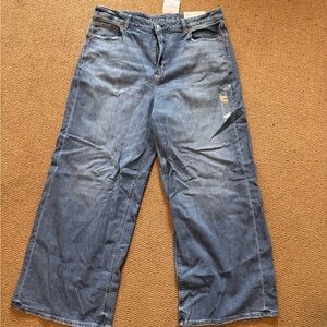 American Eagle Outfitters Light Blue Wide-Leg Jeans